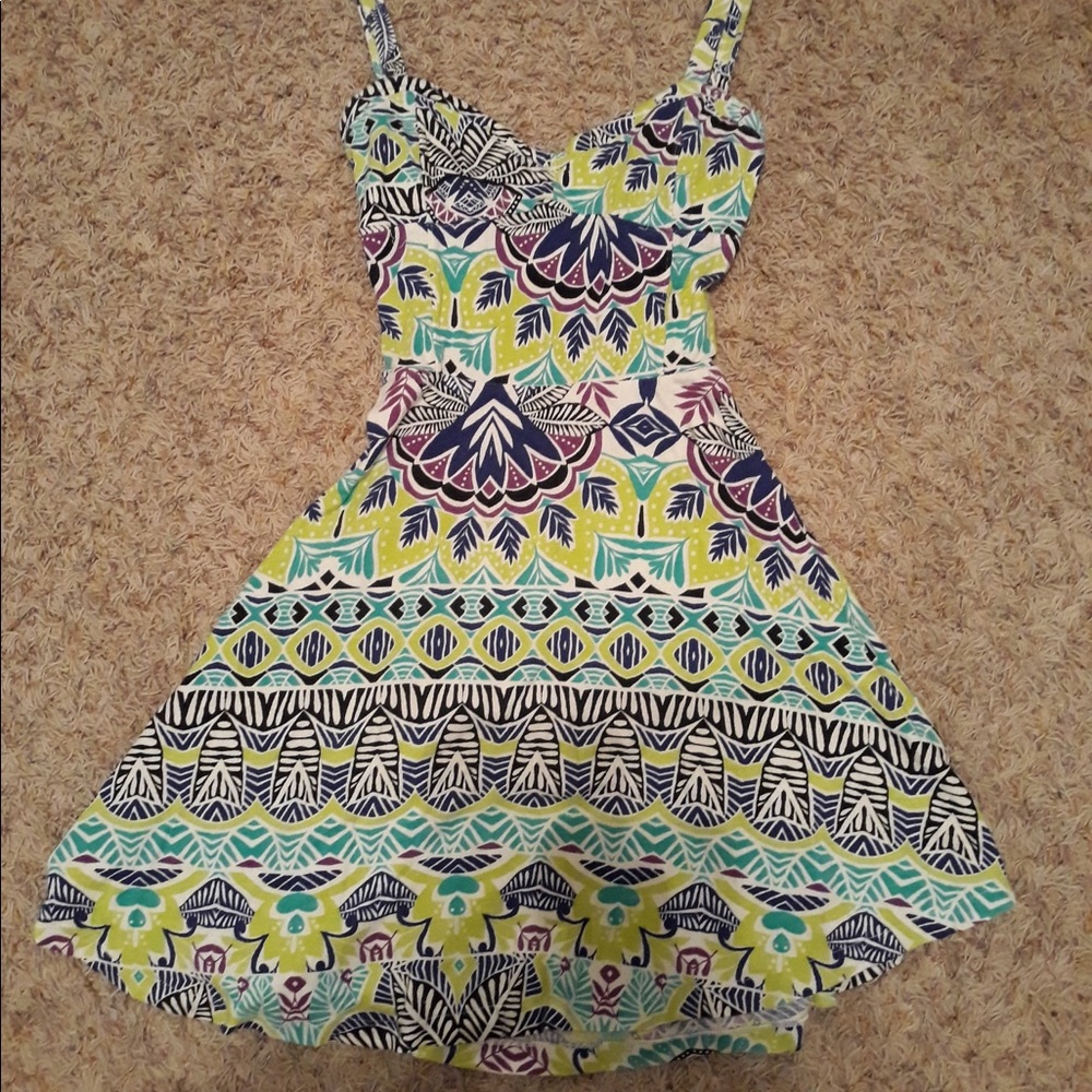 Graphic pattern dress